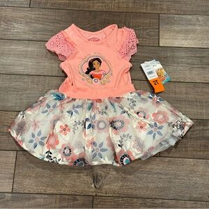 Disney Elena of Avalor Tutu Floral Dress Toddler 2T New